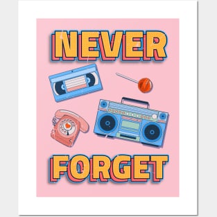 80S never forget Posters and Art